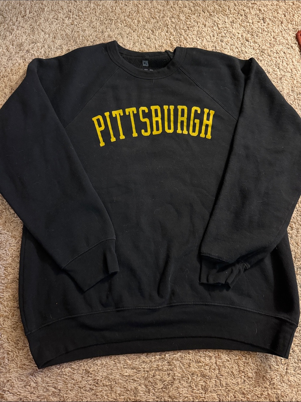 Steel City- PITTSBURGH Classic Crewneck Sweatshirt - Black/Yellow